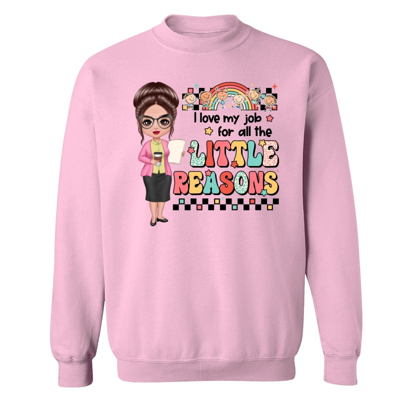 Teacher Back To School Teacher Gift Love My Job For All The Little Reasons Doll Teacher Personalized Shirt