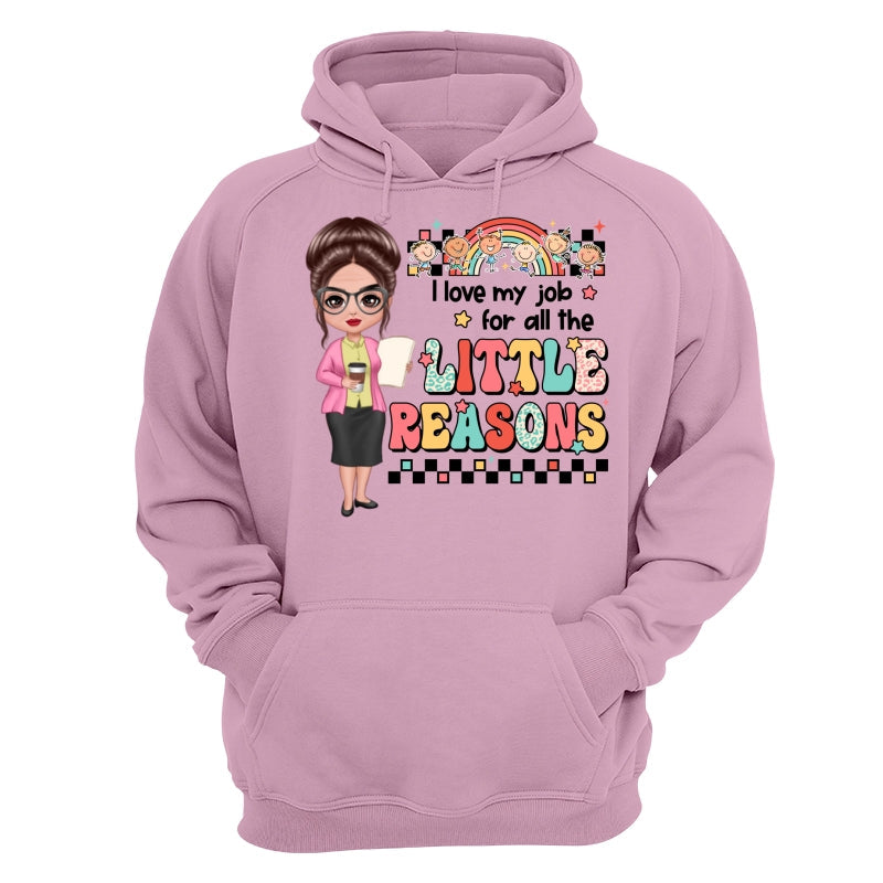 Teacher Back To School Teacher Gift Love My Job For All The Little Reasons Doll Teacher Personalized Shirt