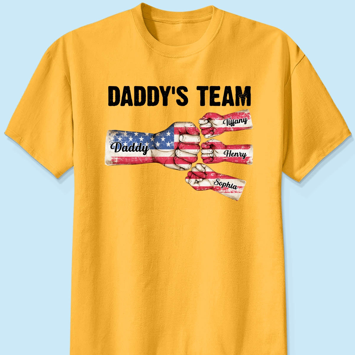 American Daddy‘s Team Personalized Shirt