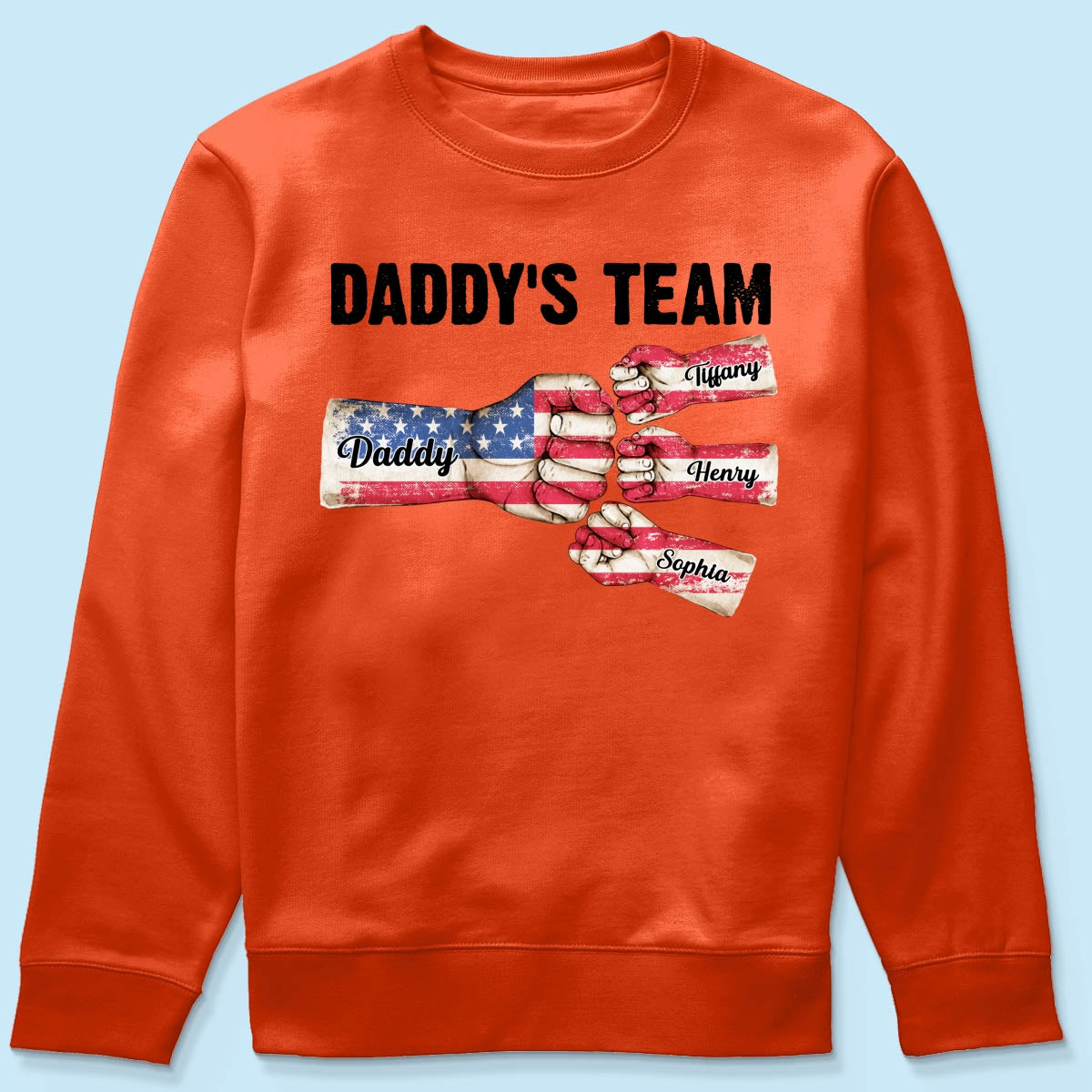American Daddy‘s Team Personalized Shirt