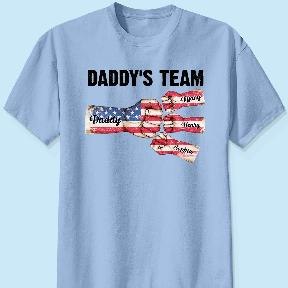 American Daddy‘s Team Personalized Shirt