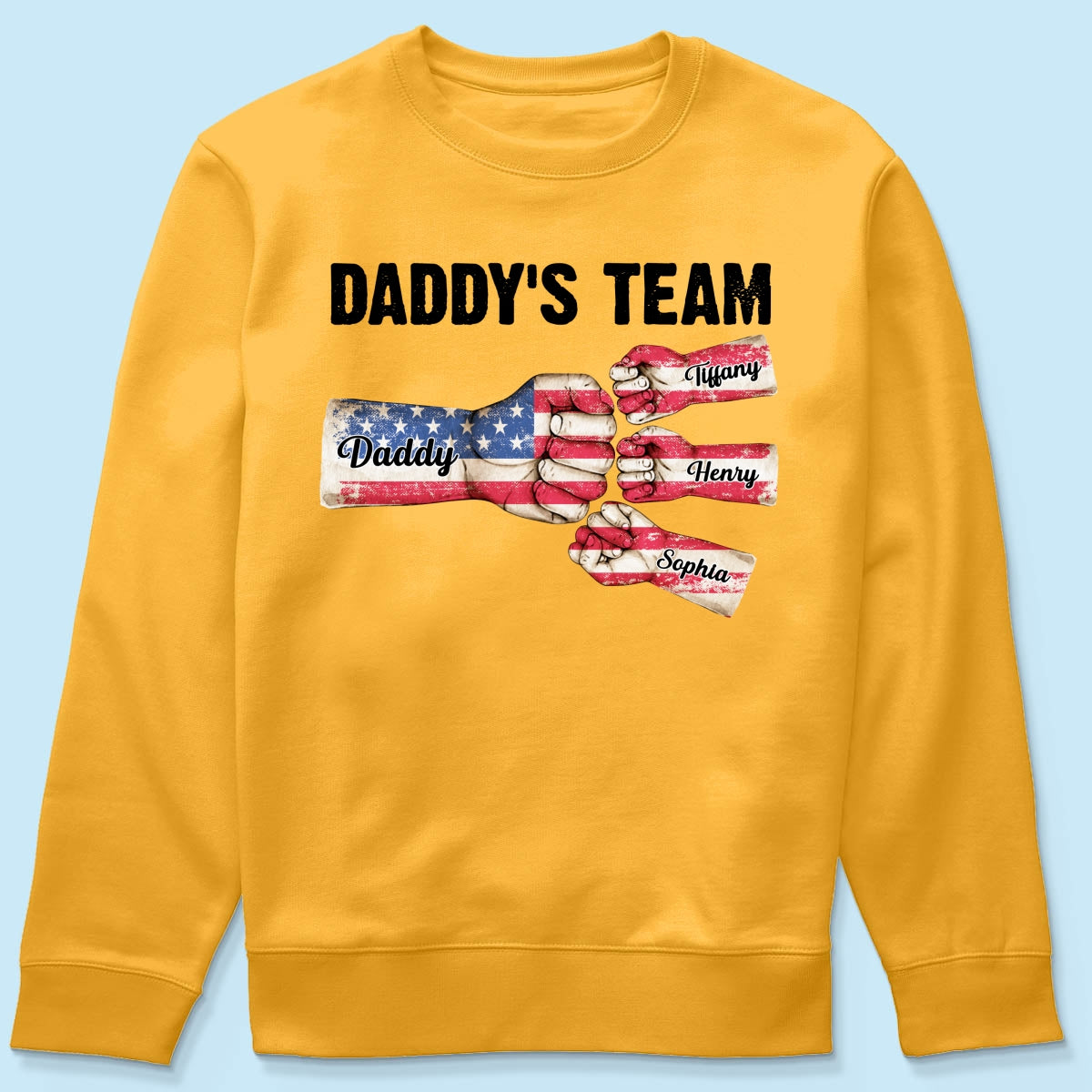 American Daddy‘s Team Personalized Shirt