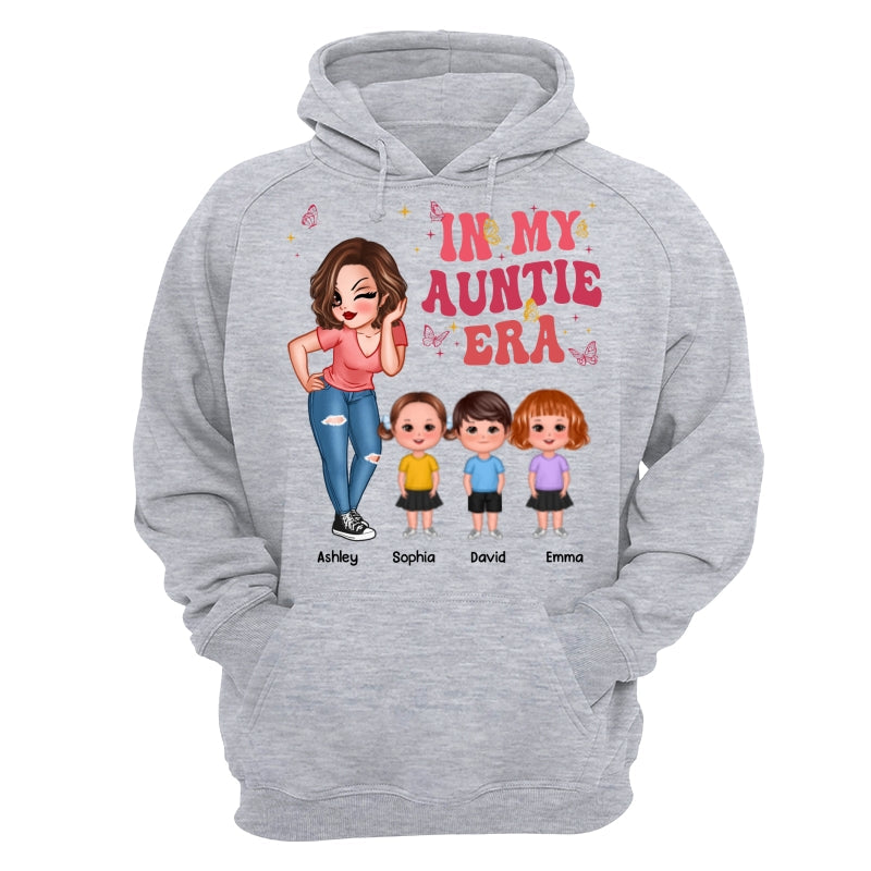 In My Auntie Era Pretty Woman With Cute Kids Personalized Shirt