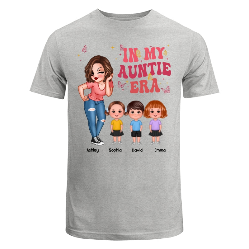 In My Auntie Era Pretty Woman With Cute Kids Personalized Shirt