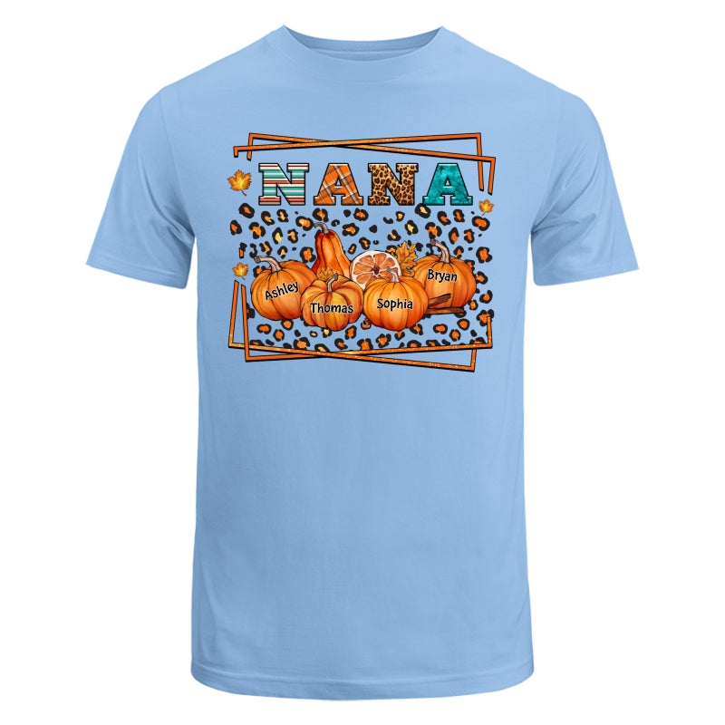 Fall Season Grandma Leopard Pumpkins Personalized Shirt