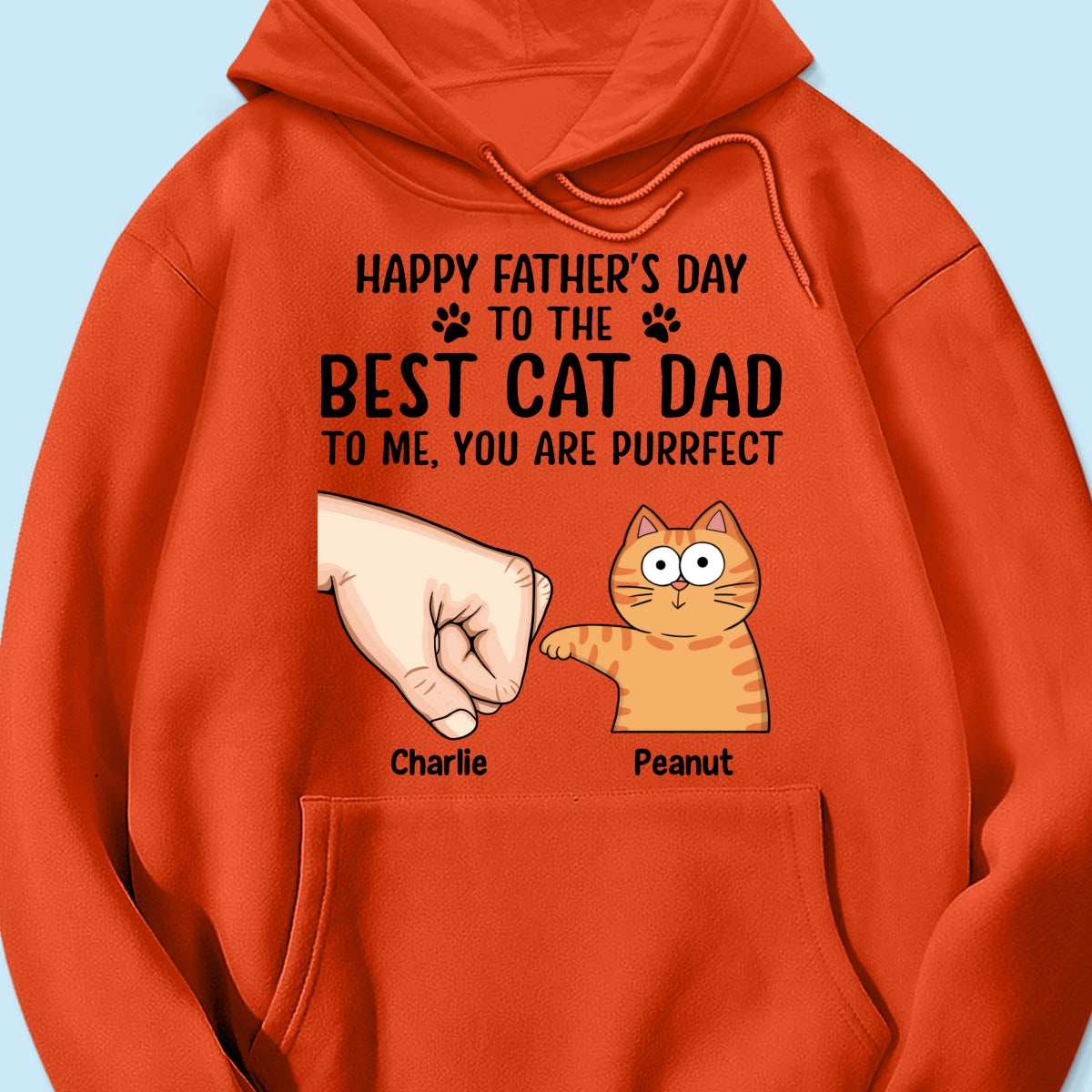 Happy Father‘s Day To The Best Cat Dad Personalized Shirt, Father's Day Gift For Cat Dad, Husband, Boyfriend