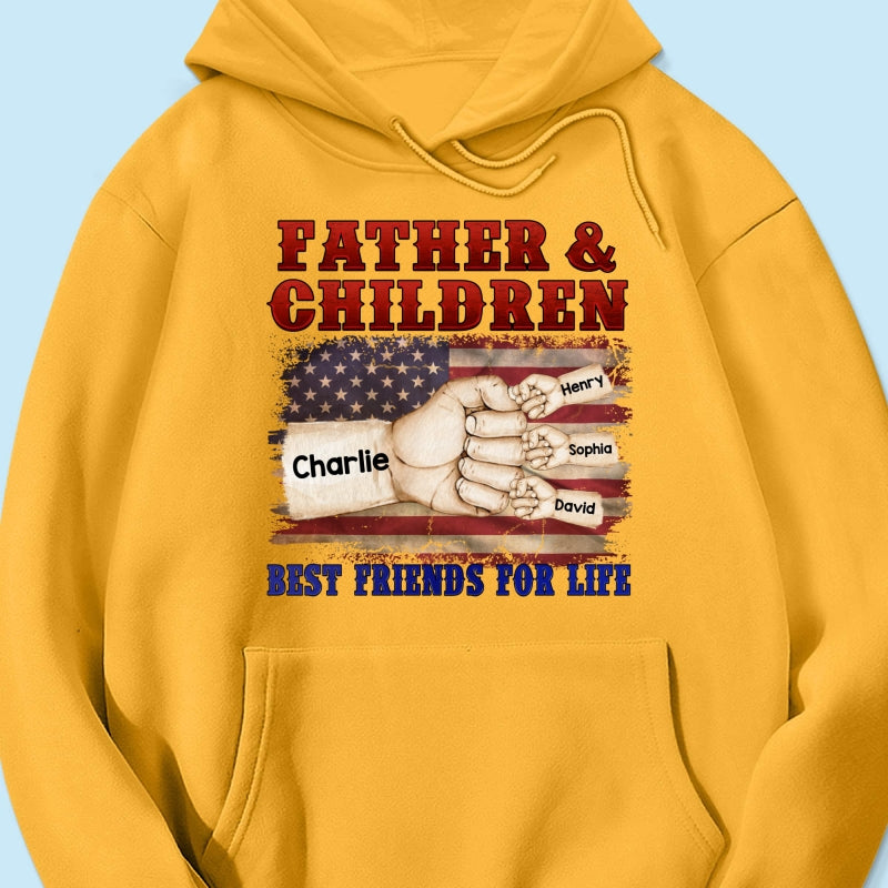 Father & Children Best Friends for Life Personalized Shirt