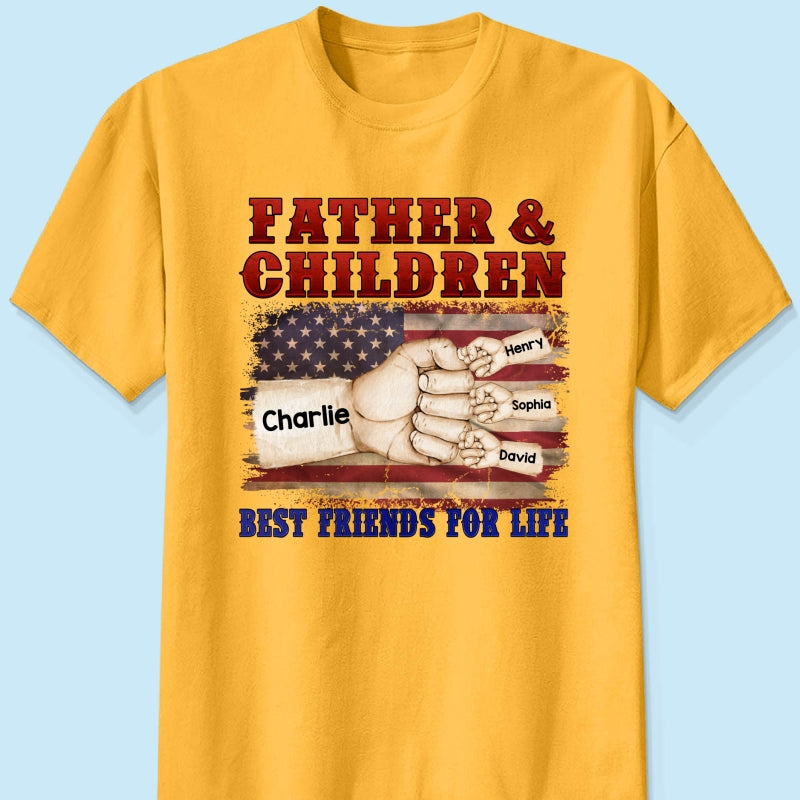 Father & Children Best Friends for Life Personalized Shirt