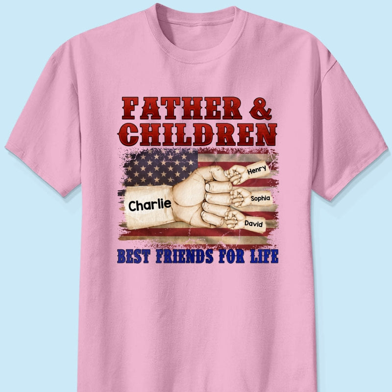 Father & Children Best Friends for Life Personalized Shirt