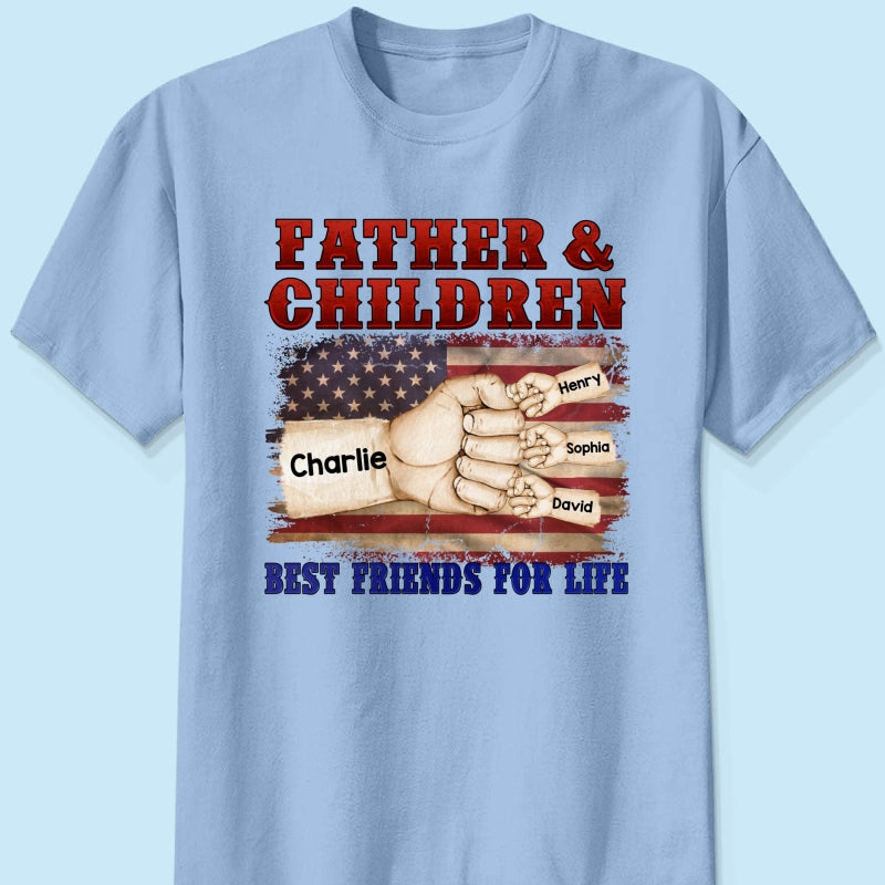 Father & Children Best Friends for Life Personalized Shirt