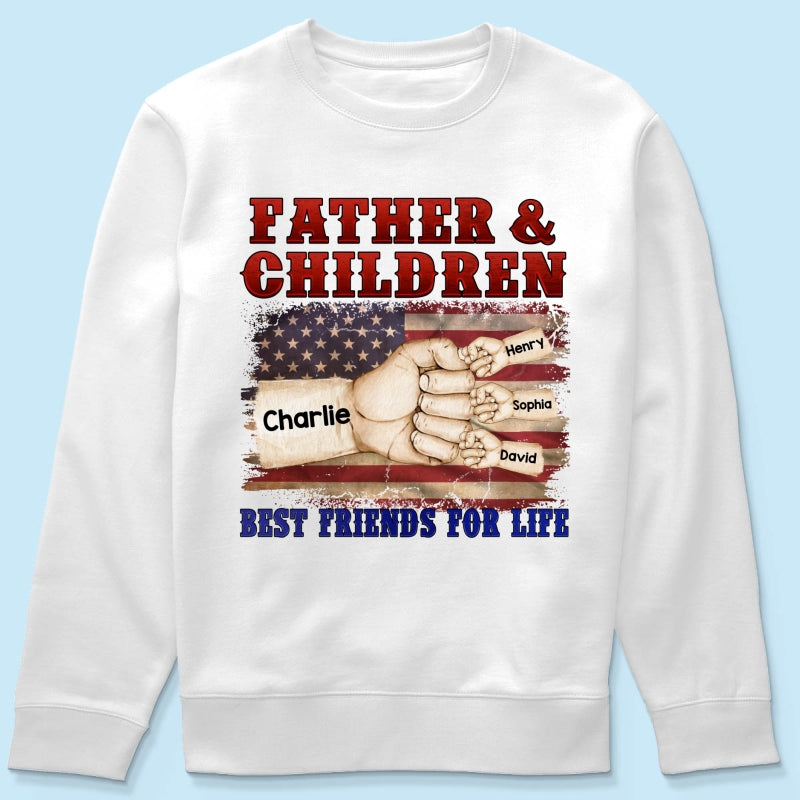 Father & Children Best Friends for Life Personalized Shirt