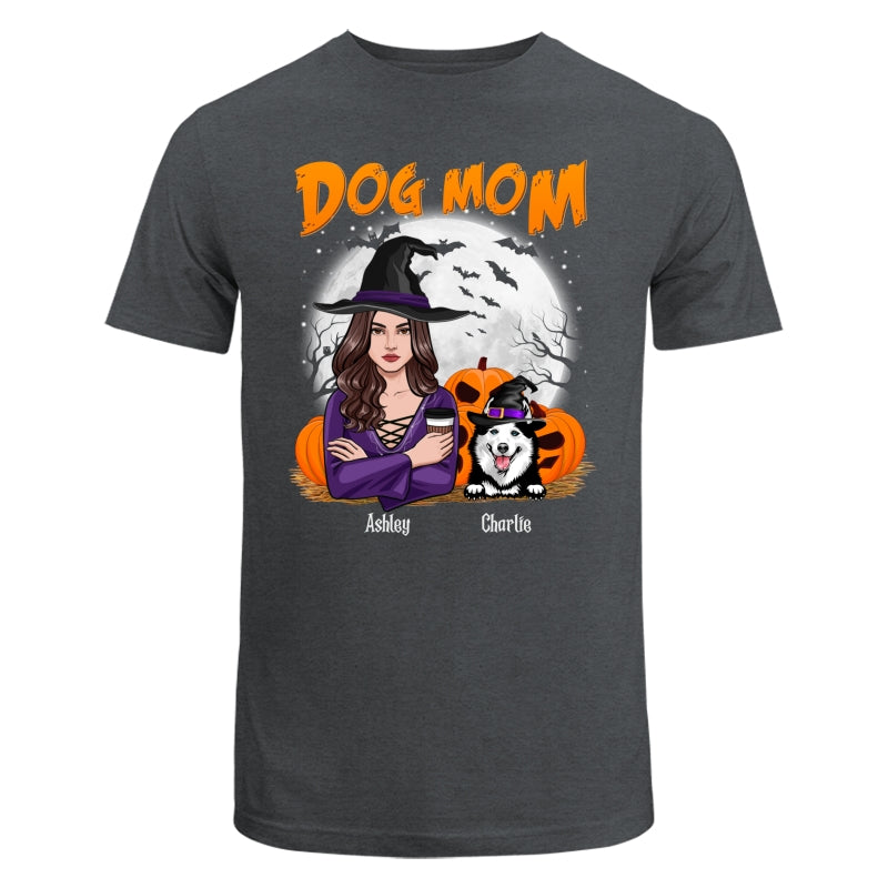 Dog Mom Halloween Woman Front View Vector Personalized Shirt