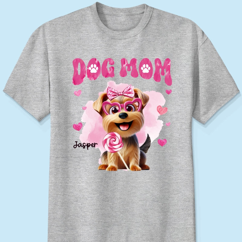Funny Cartoon Dogs Dog Mom Personalized Shirt,  Gift For Dog Lovers, Dog Moms