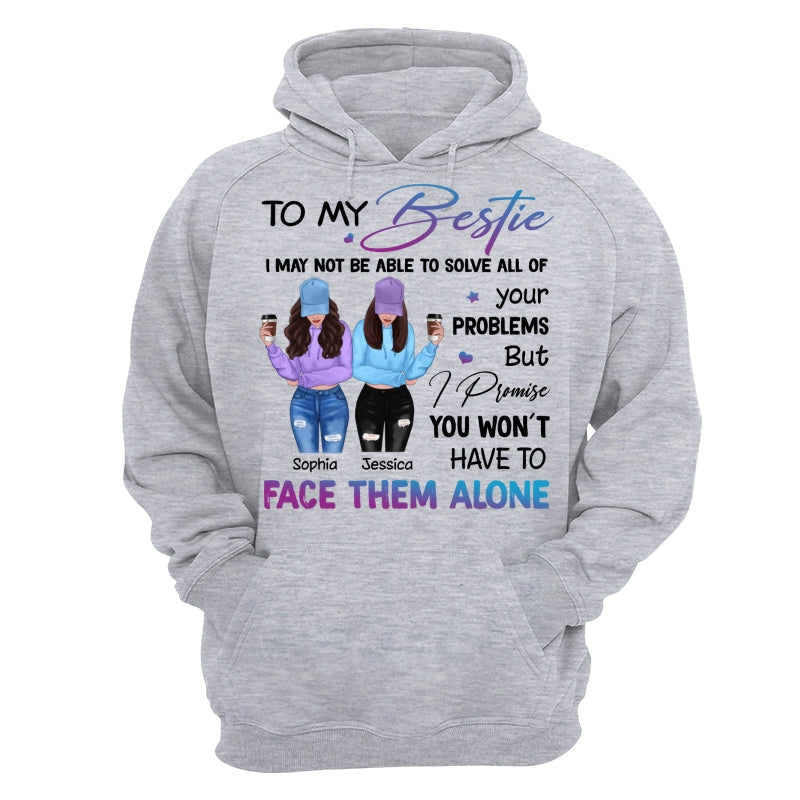 Front View Besties To My Bestie Gift For Best Friends Personalized Shirt