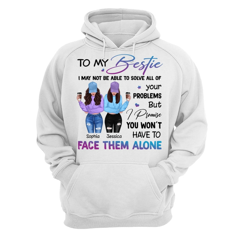 Front View Besties To My Bestie Gift For Best Friends Personalized Shirt