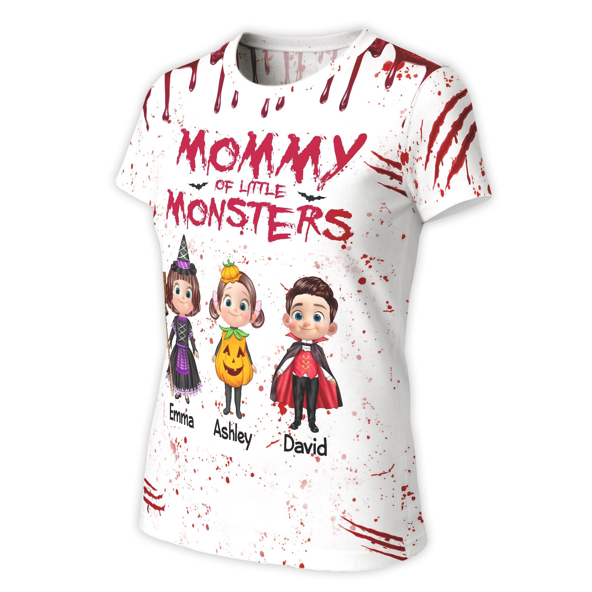 Halloween Grandma Mommy Daddy Grandpa Of The Monsters Cute Kids Personalized Shirt