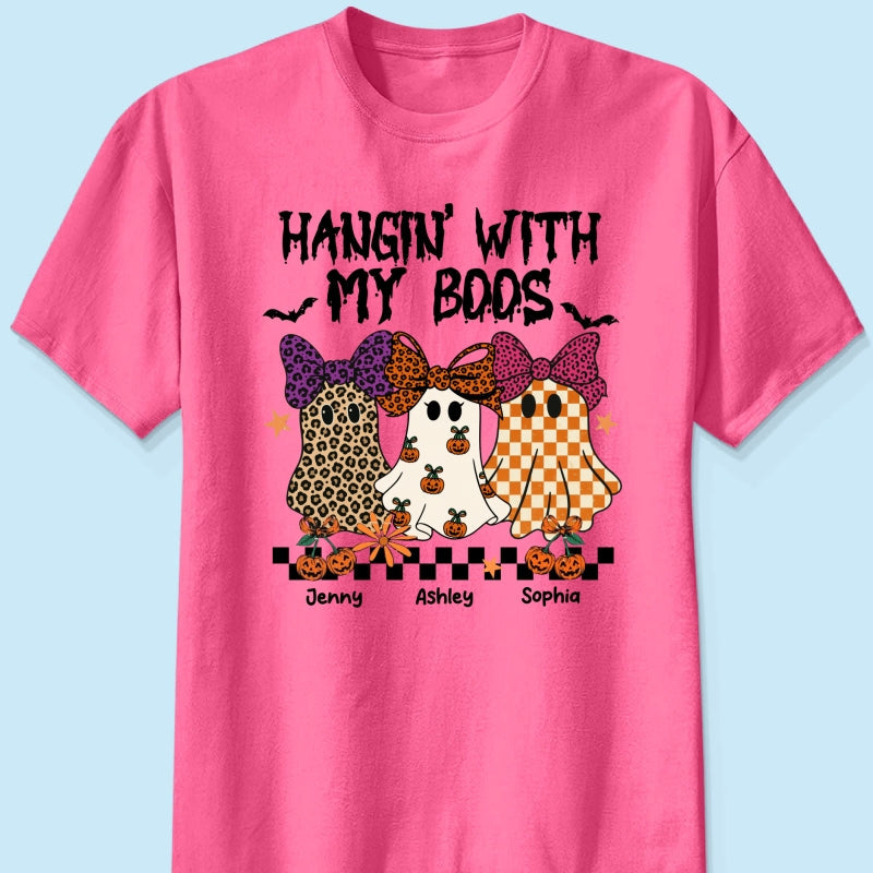 Hanging with my Boos Personalized Matching Besties Sweatshirt, Fall Gift for Besties