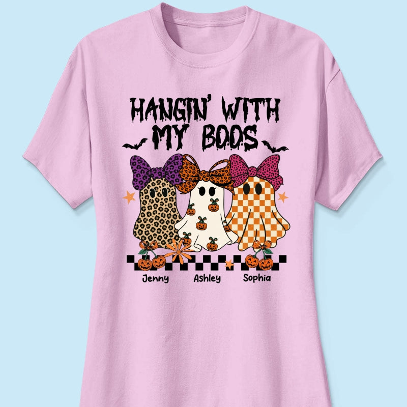 Hanging with my Boos Personalized Matching Besties Sweatshirt, Fall Gift for Besties