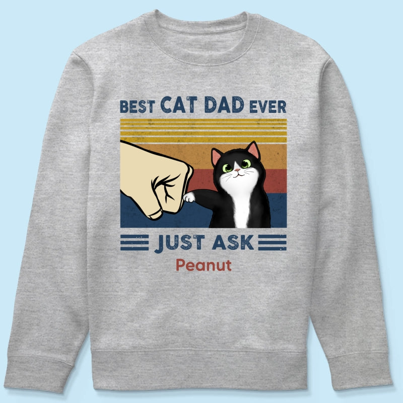 Best Cat Dad Ever - Personalised Father's Day Gift | Premium Quality T-Shirt