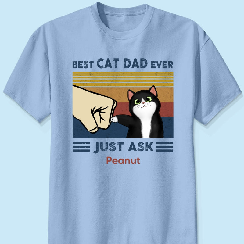 Best Cat Dad Ever - Personalised Father's Day Gift | Premium Quality T-Shirt