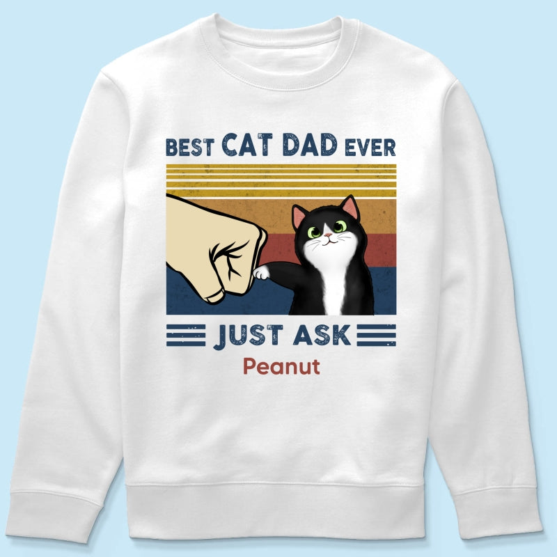 Best Cat Dad Ever - Personalised Father's Day Gift | Premium Quality T-Shirt