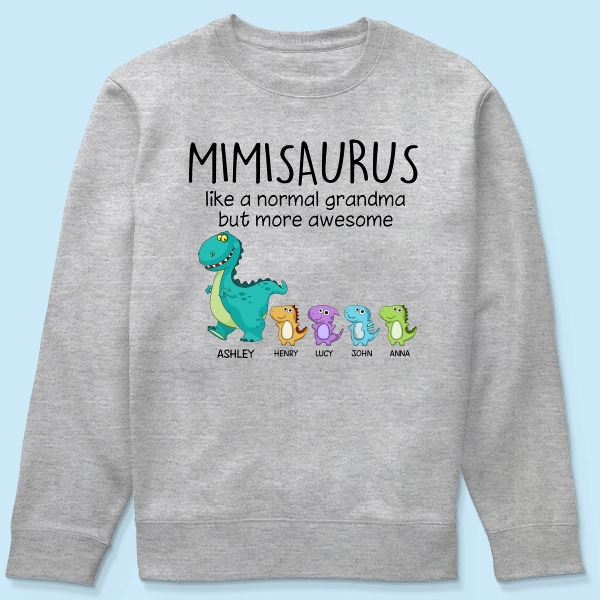 Grandmasaurus And Kids Personalized Shirt