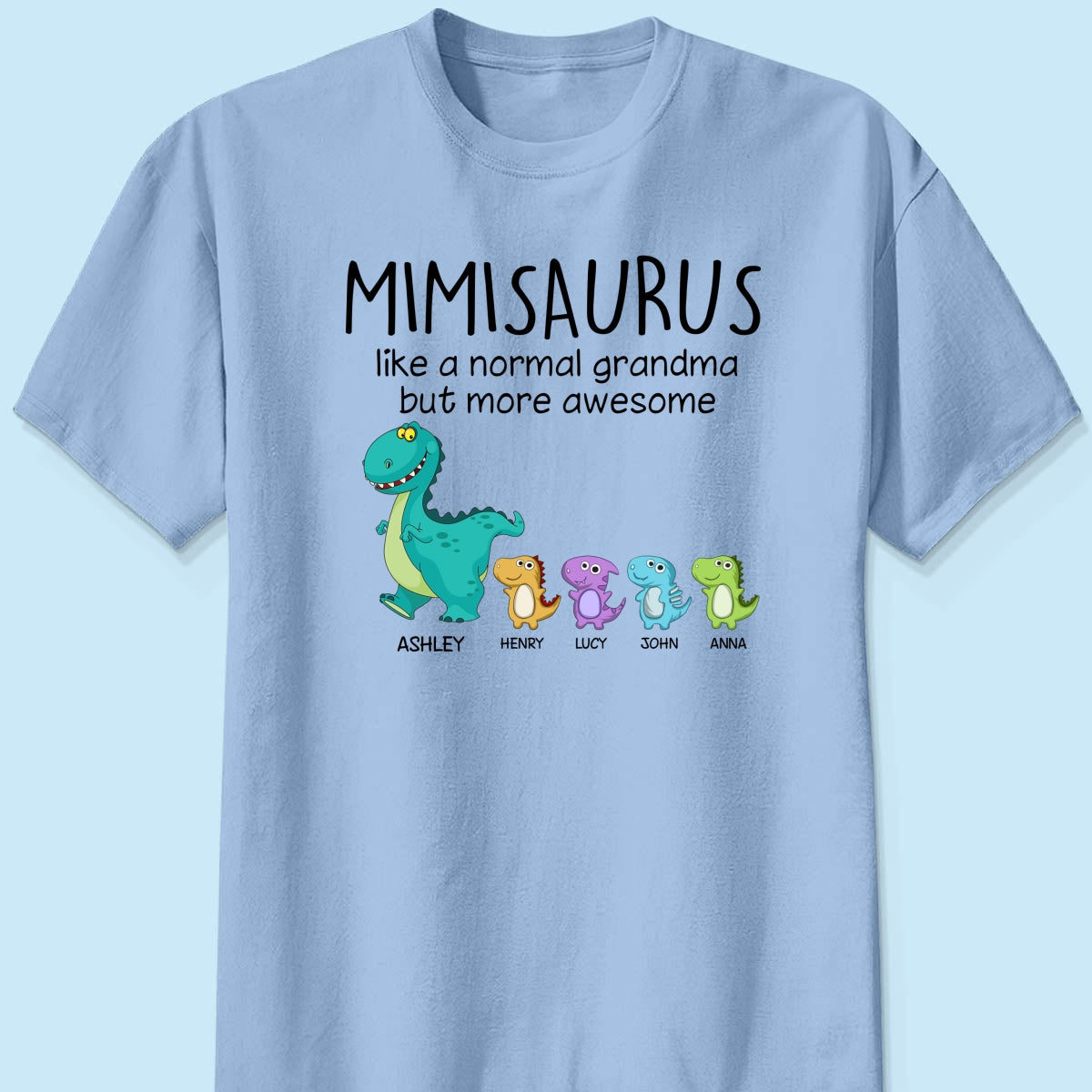 Grandmasaurus And Kids Personalized Shirt