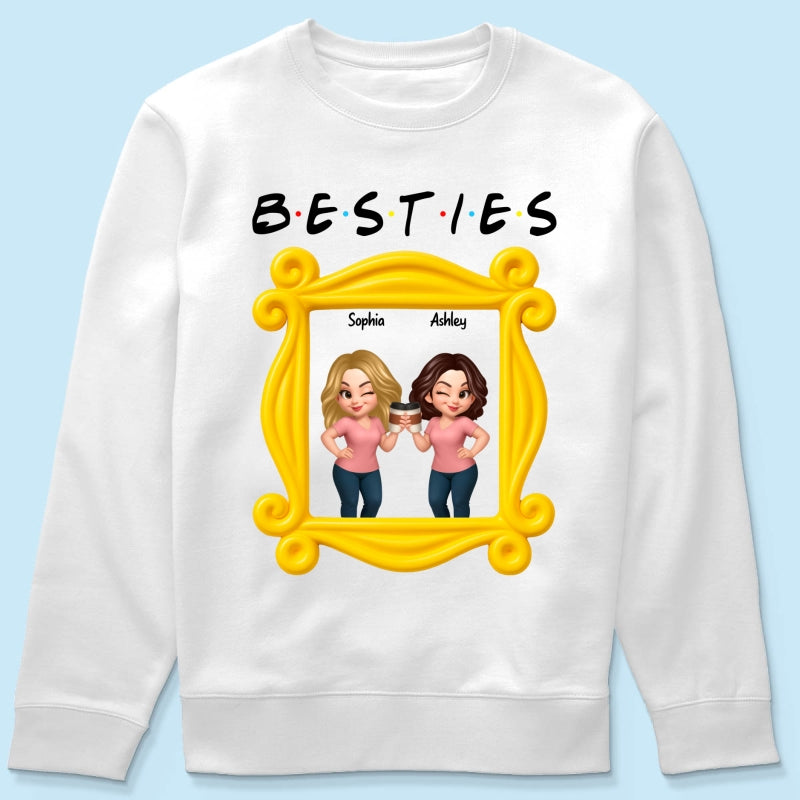 Best Friends Personalized Funny Matching Shirts, Sweatshirts, Fall Gift for Best Friends