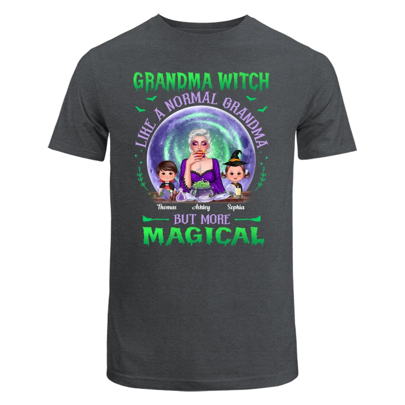 Halloween Grandma Mom Kids Green Purple Moon Personalized Shirt