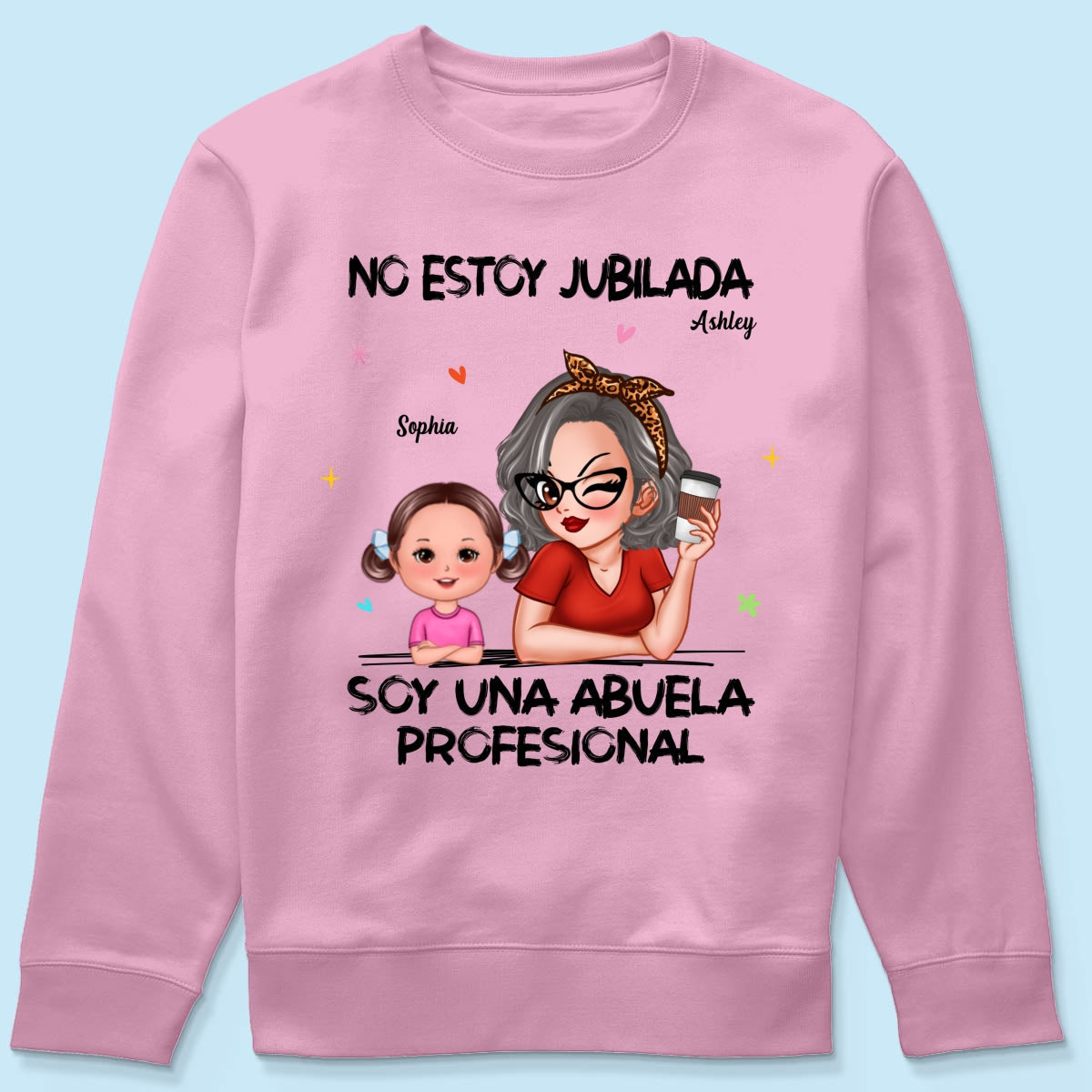 Retired Grandma Spanish Abuela Personalized Shirt