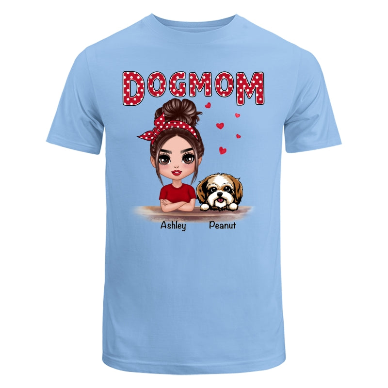 Polka Dot Doll Dog Mom Personalized Shirt