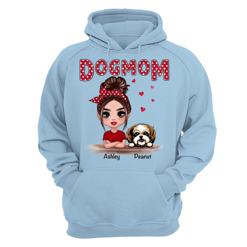 Polka Dot Doll Dog Mom Personalized Shirt