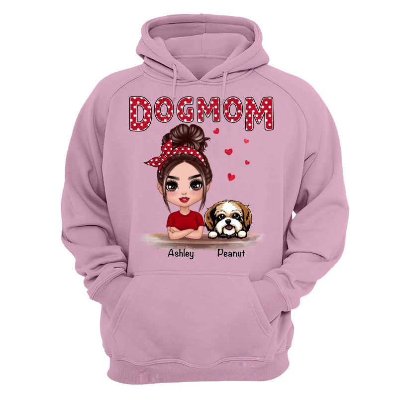 Polka Dot Doll Dog Mom Personalized Shirt