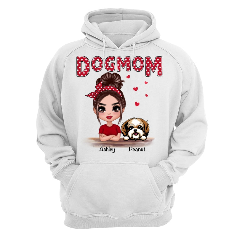 Polka Dot Doll Dog Mom Personalized Shirt