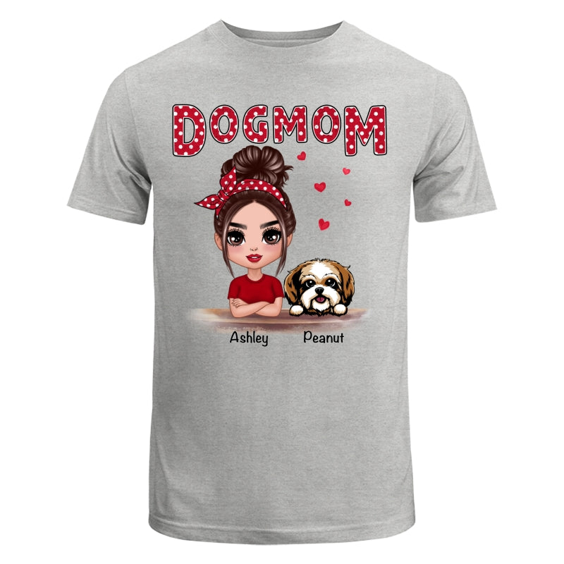 Polka Dot Doll Dog Mom Personalized Shirt