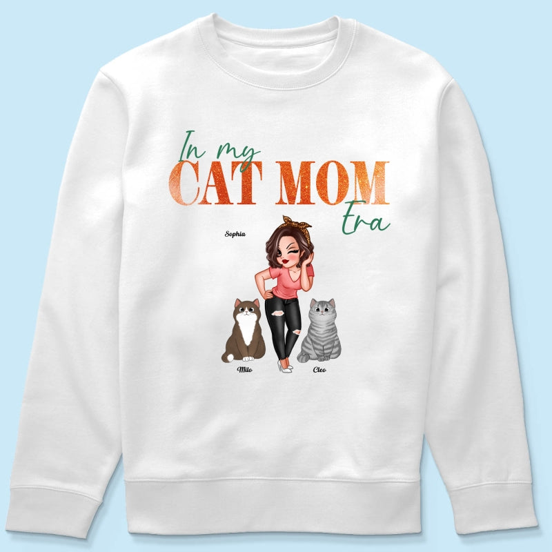 In My Cat Mom Era Pretty Woman & Fluffy Cats - Personalized Shirt