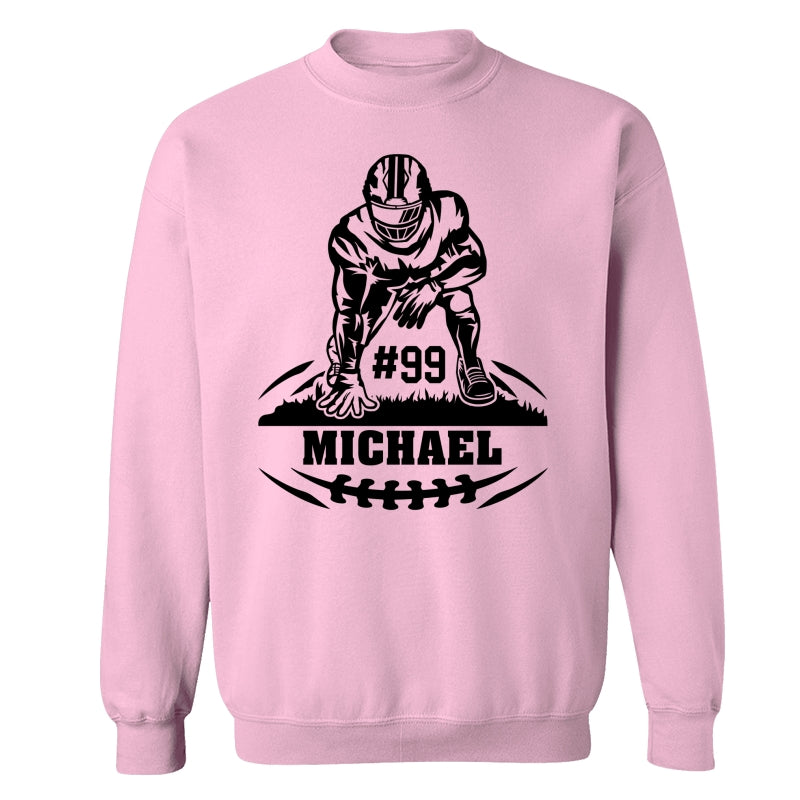 Football Player Standing On The Ground Football Season Matching Personalized Shirt
