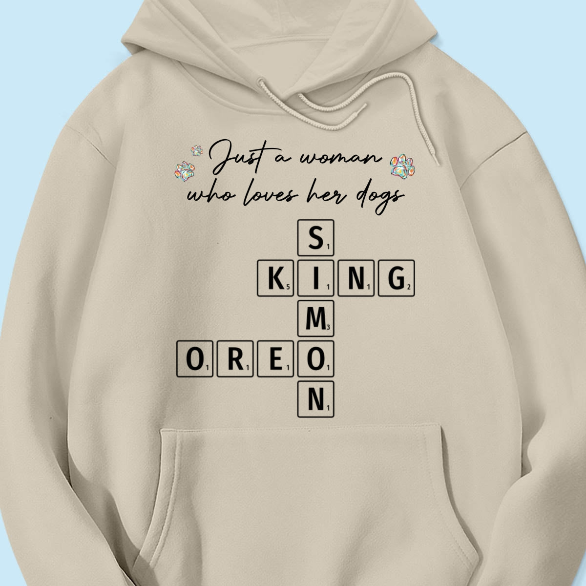 Just A Woman Who Loves Dogs Cats Crossword Puzzle Art Personalized Shirt